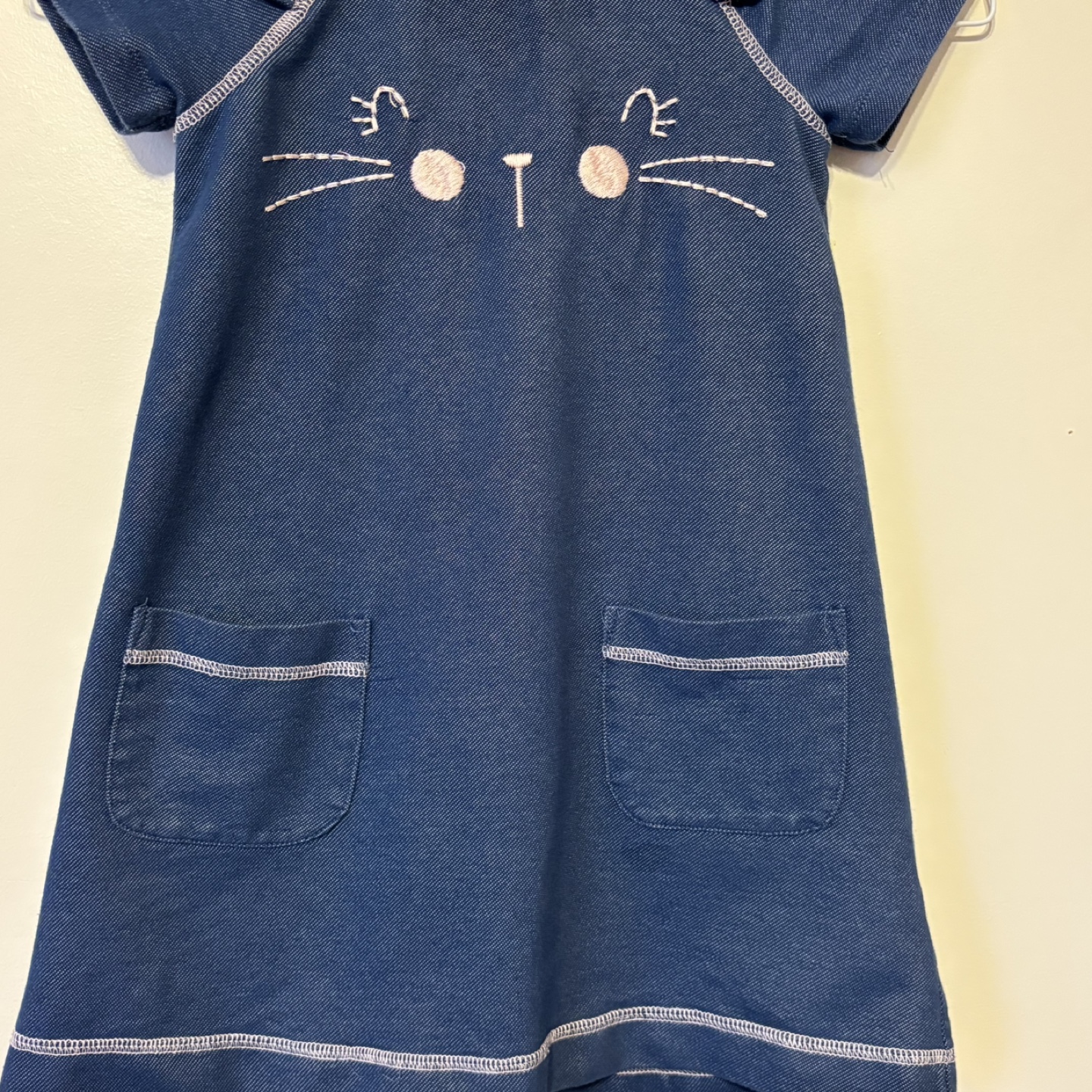Maggie & Zoe Girls Denim Cat Dress Size 3-4Y - photo 2