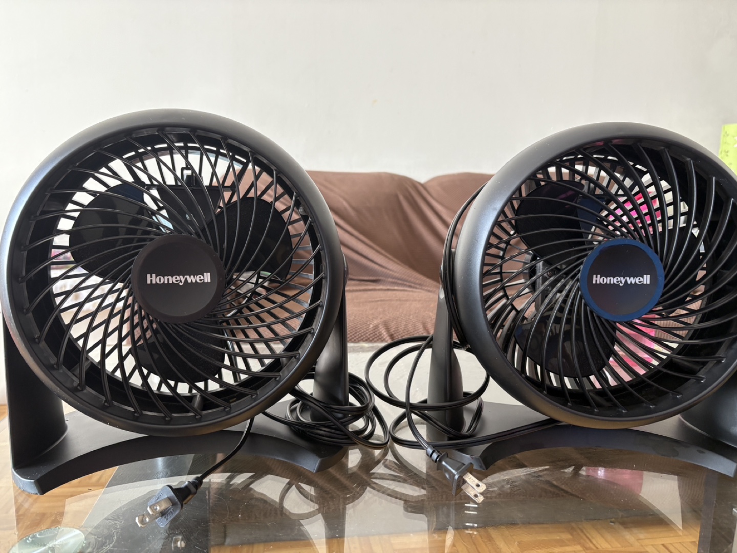 Pair of Honeywell 8-inch Personal Fans
