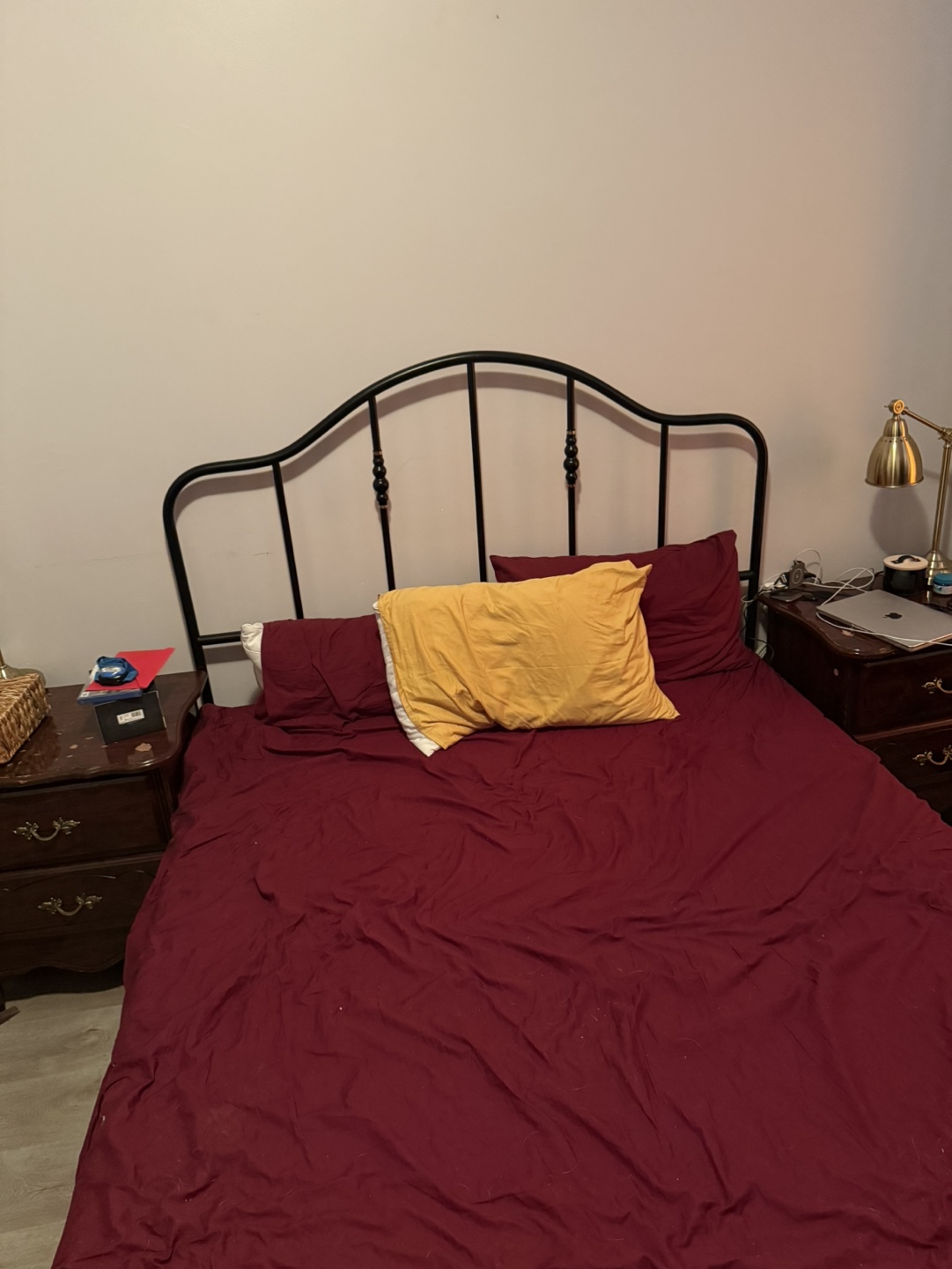 IKEA Queen Metal Bed Frame with Headboard - photo 3