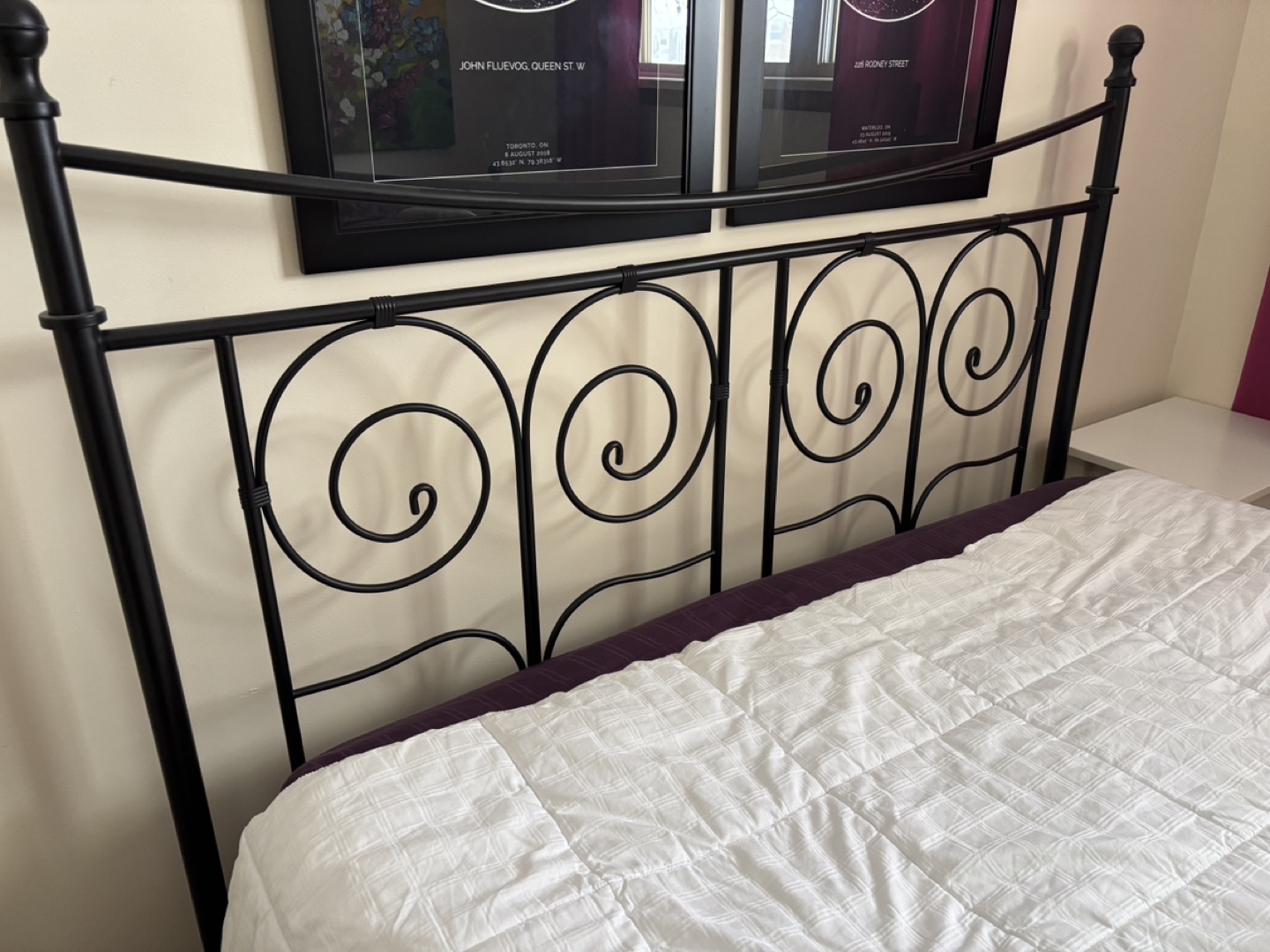 Queen Metal Bed Frame - Black