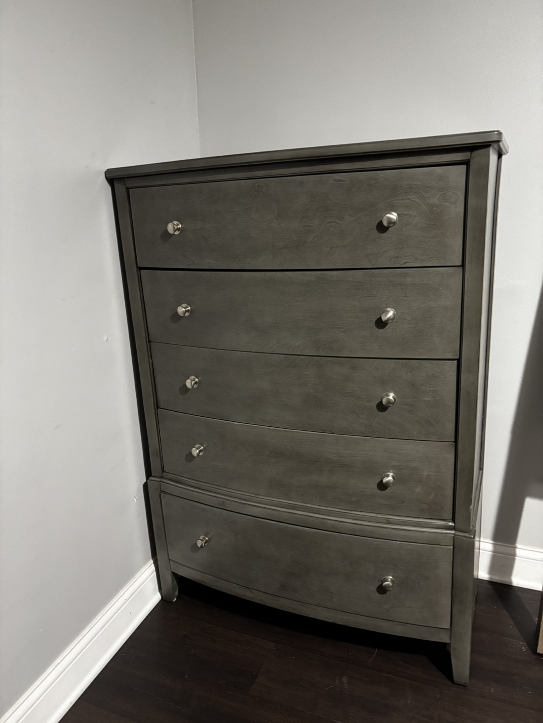 🥕Gray 5-Drawer Chest of Drawers - photo 3