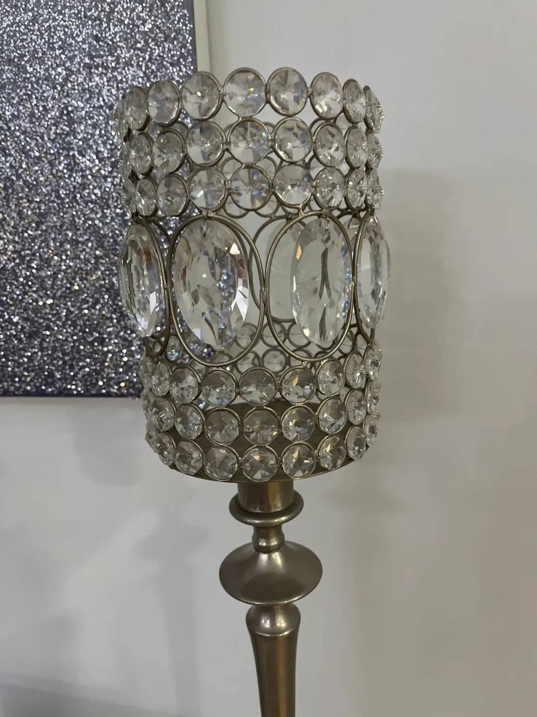 Elegant Crystal Candle Holder image indicator(2)