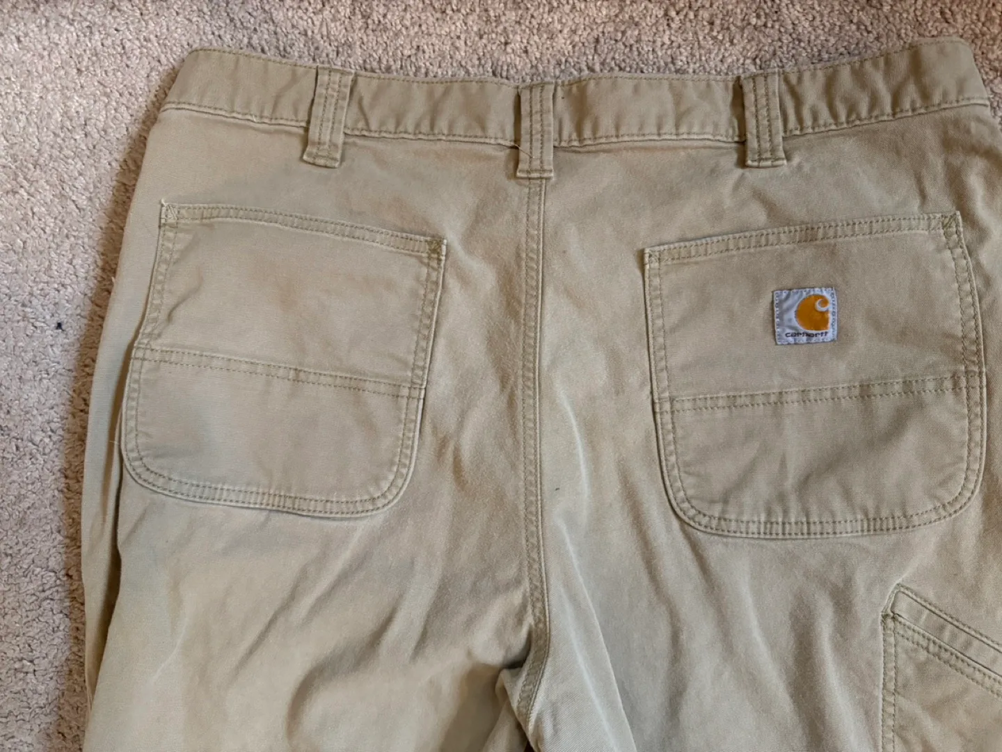 Carhartt Men's Khaki Work Pants image indicator(5)