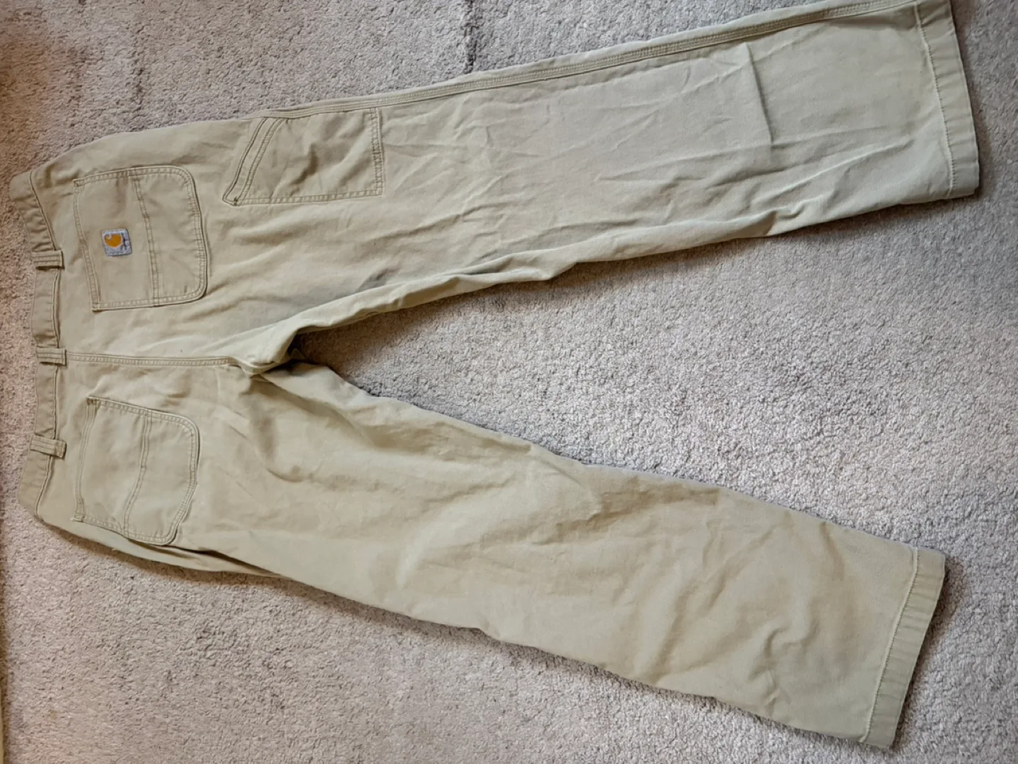 Carhartt Men's Khaki Work Pants image indicator(2)