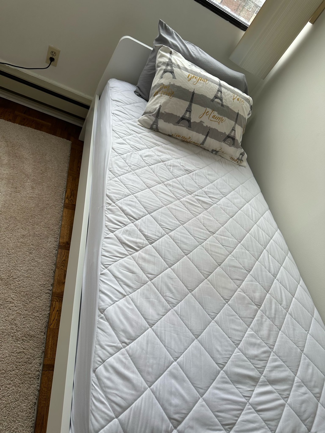 IKEA Single Bed Frame, White - photo 2
