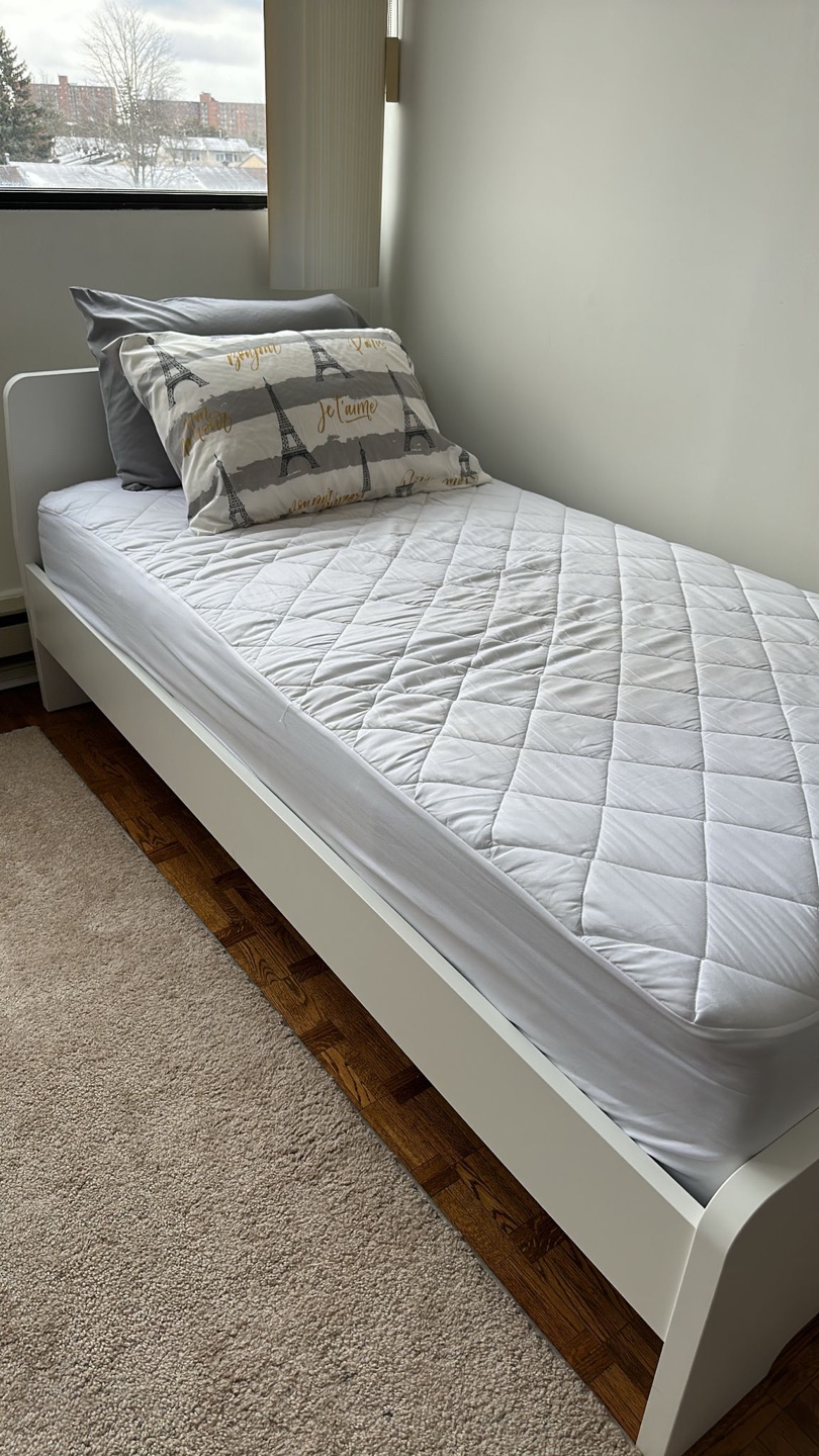 IKEA Single Bed Frame, White - photo 4