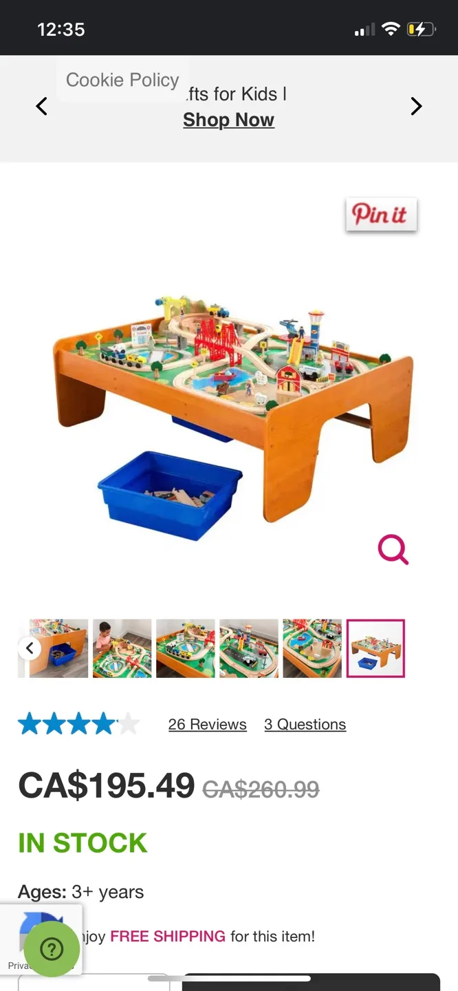Kids' Wooden Activity Table with Play Surface (KidsKraft) image indicator(8)