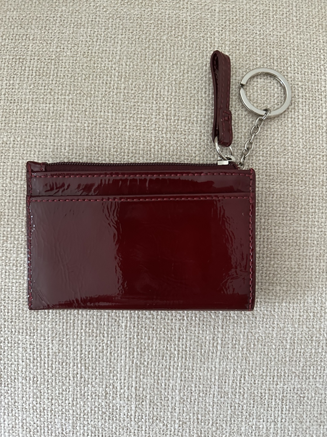 Coach Patent Leather Keychain Wallet - photo 2
