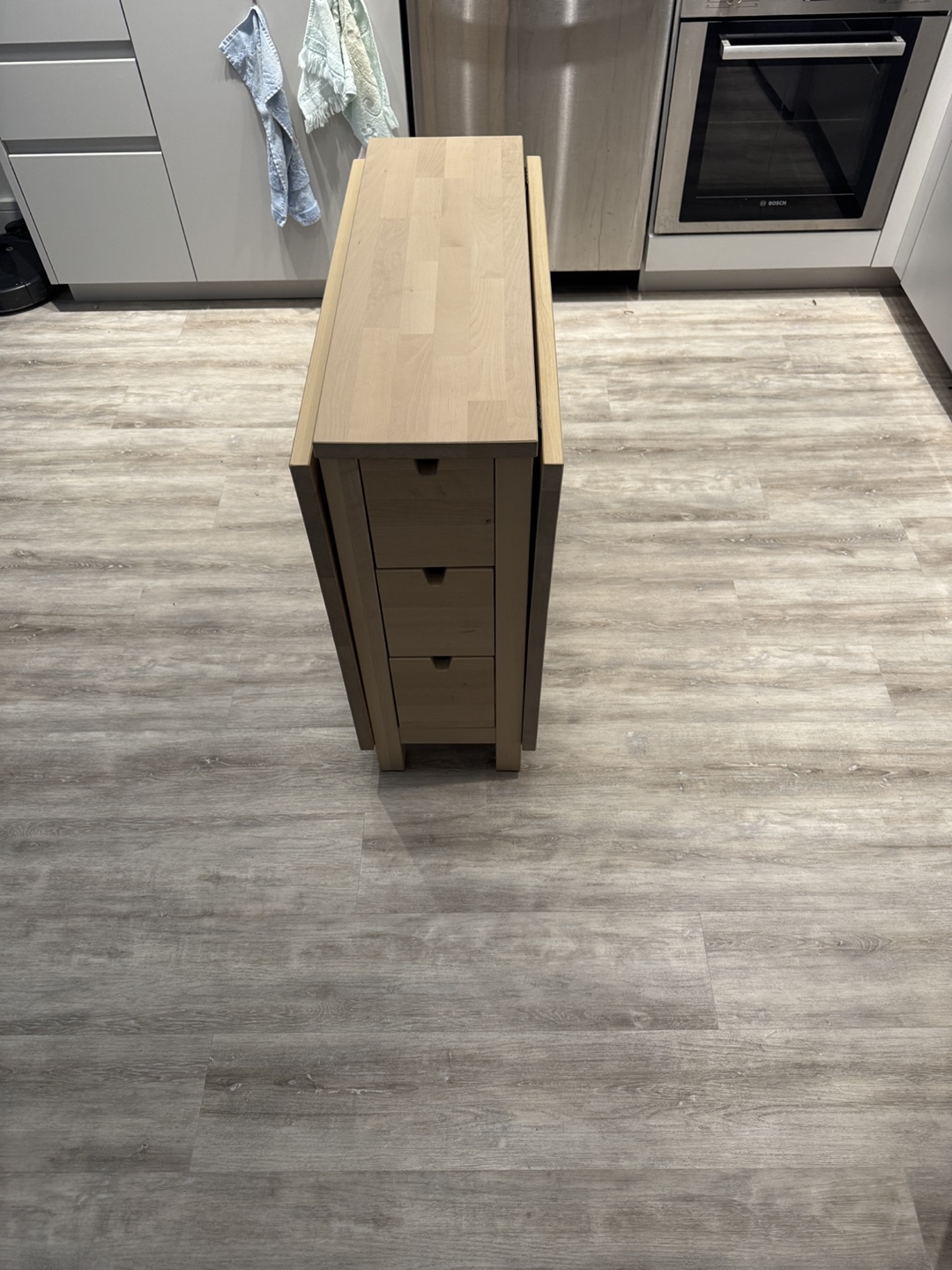 IKEA Norden Folding Table with Three Drawers - photo 4