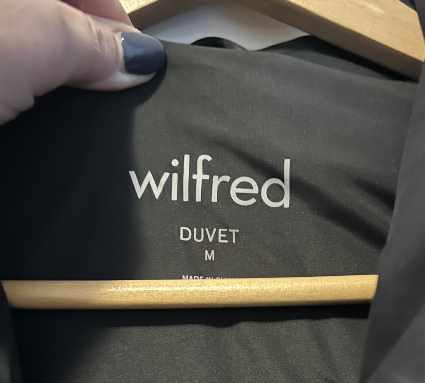 Wilfred Black Duvet Long Puffer Coat - Size M - photo 3
