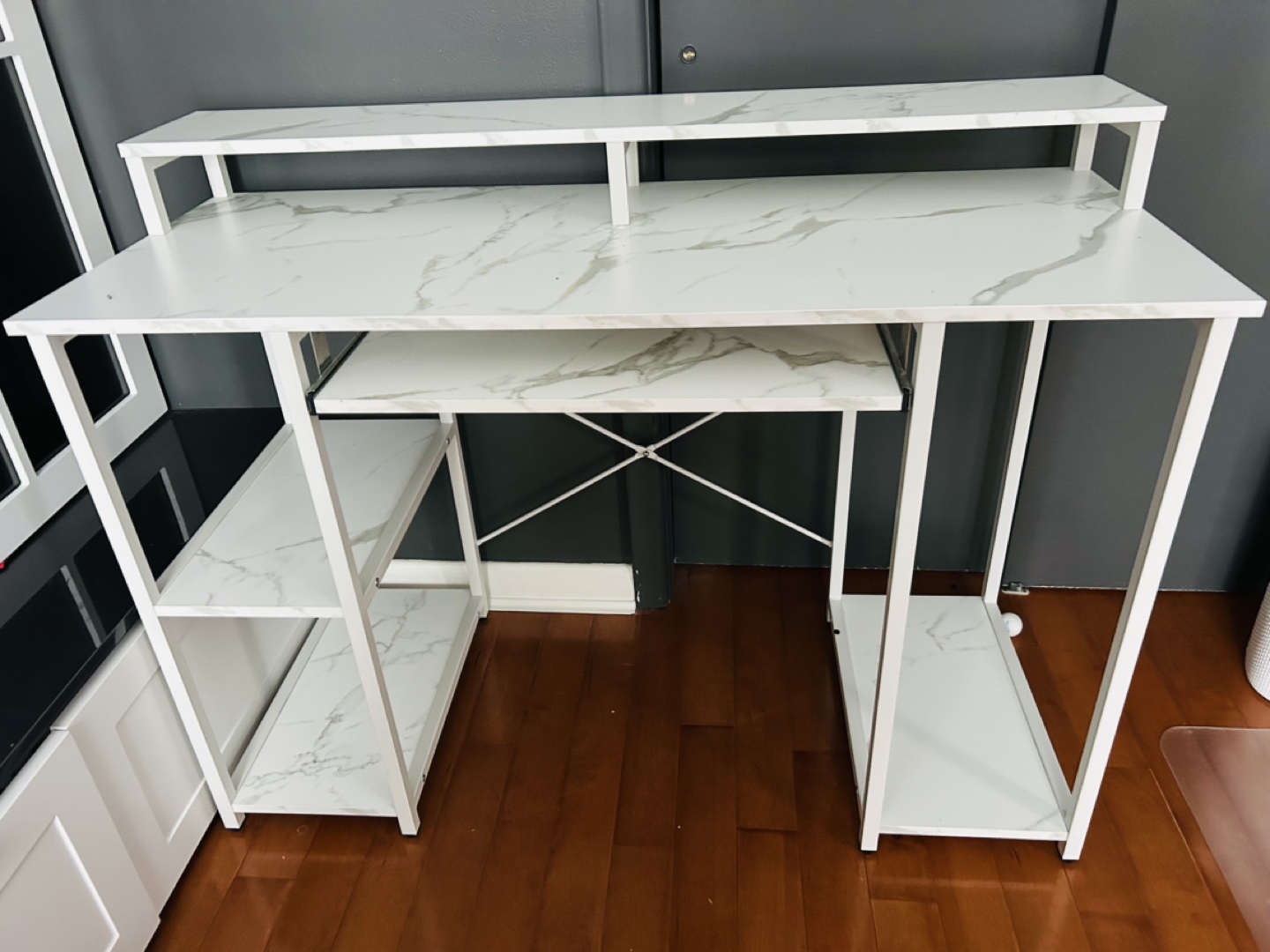 TOPSKY Computer Desk with Storage Shelves - photo 2