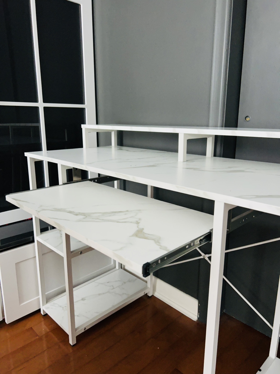 TOPSKY Computer Desk with Storage Shelves - photo 4