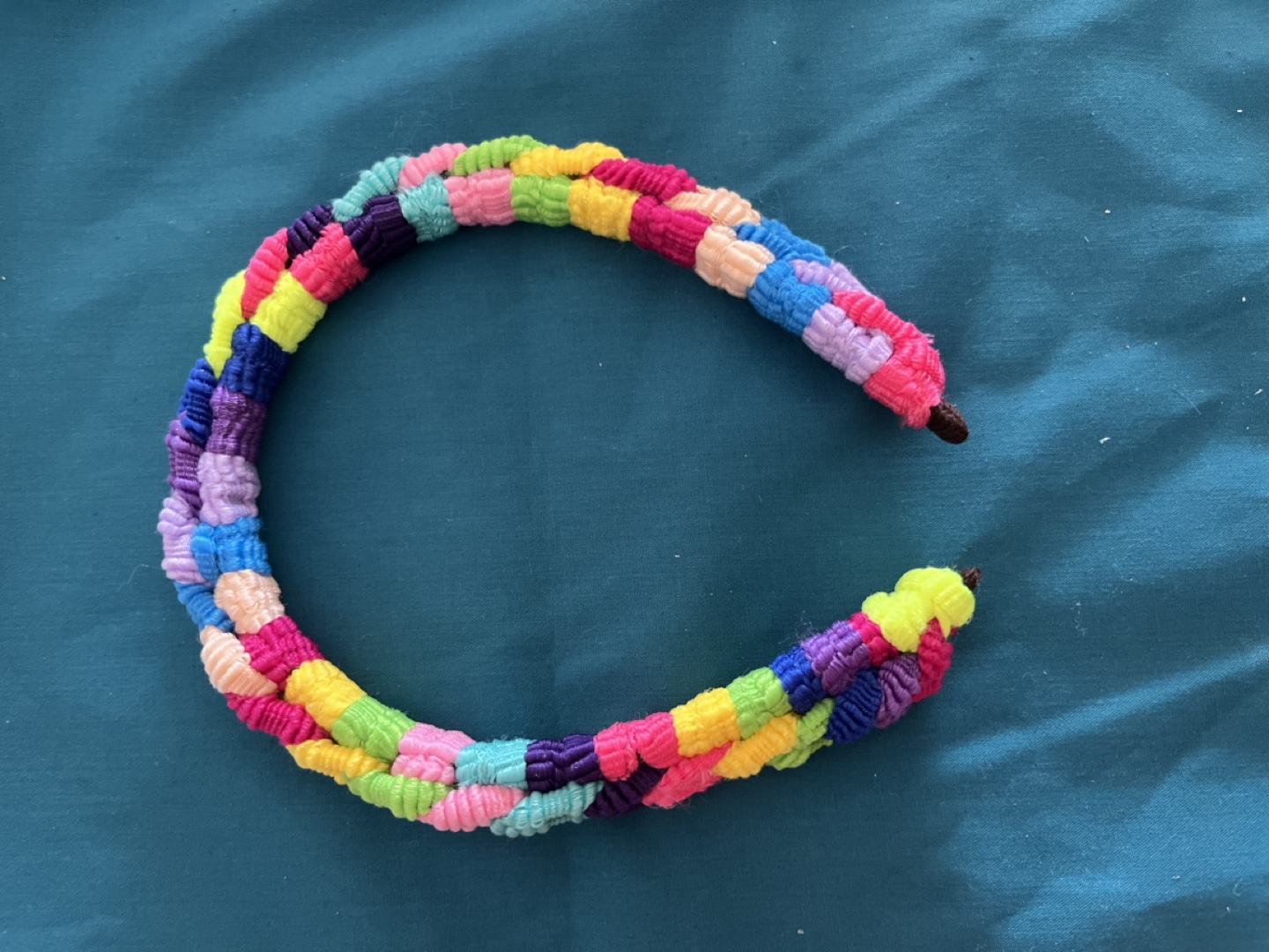 Rainbow Braided Headband