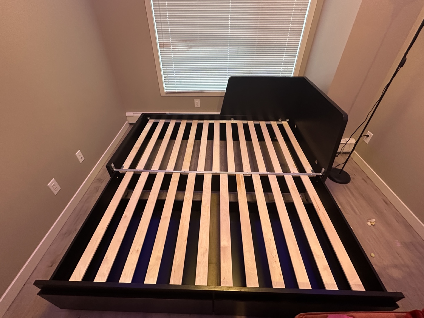 Twin to King Platform Bed Frame with Storage Drawers - photo 3
