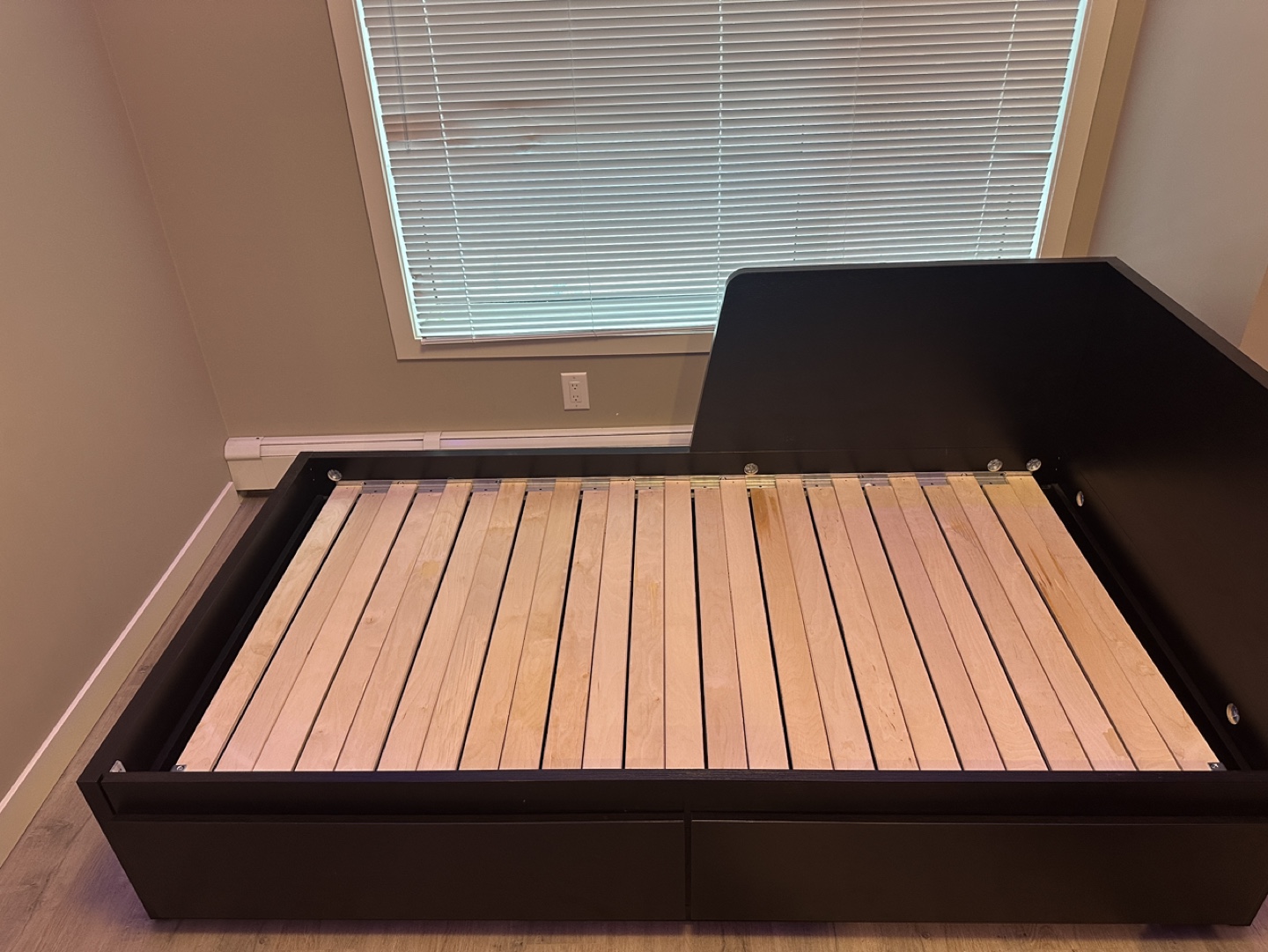 Twin to King Platform Bed Frame with Storage Drawers