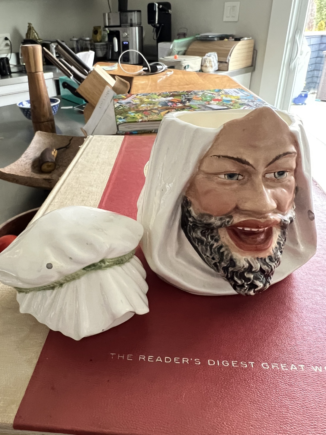 Vintage Ceramic Cookie Jar with Lid - photo 2