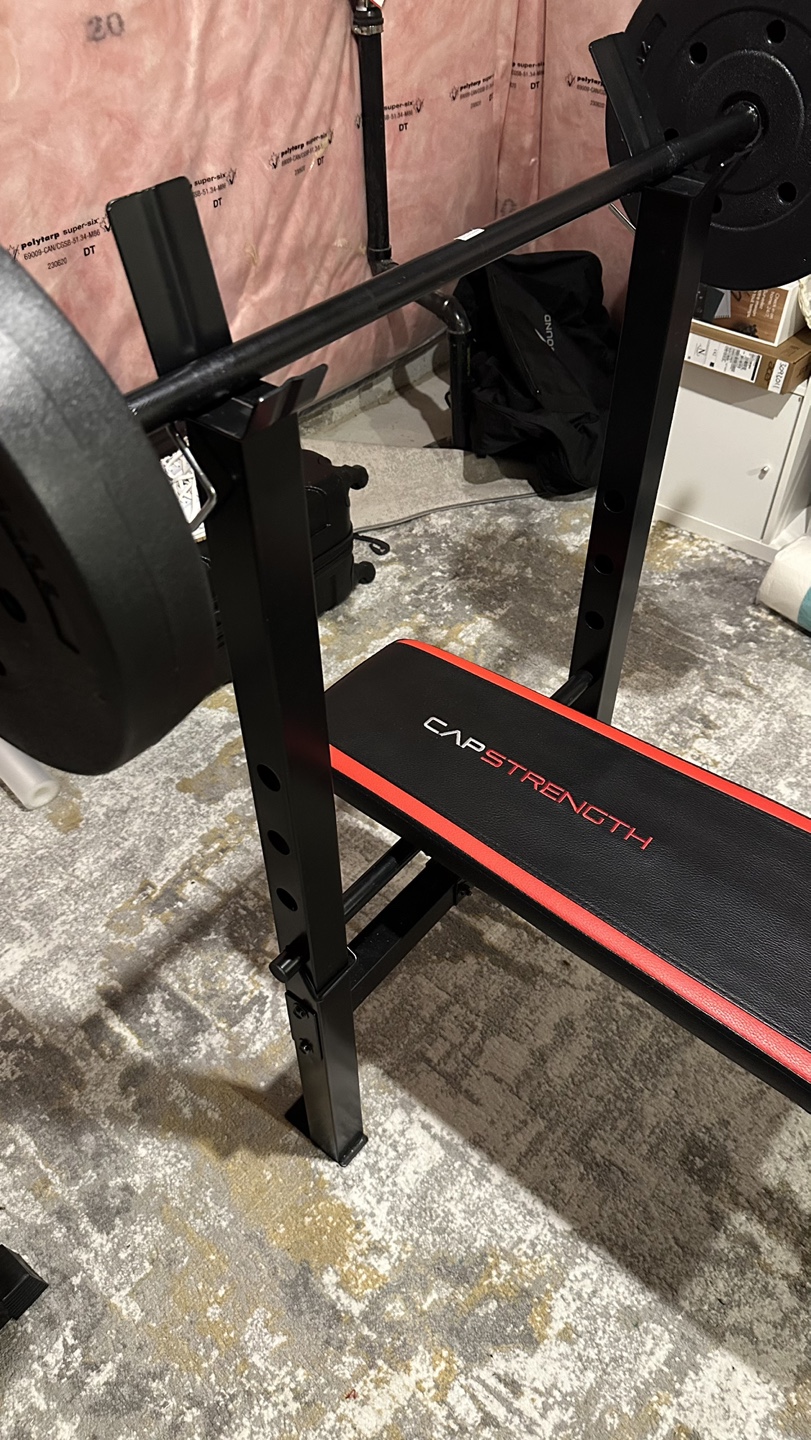 Bench with 100 lbs and dumbbells - photo 2
