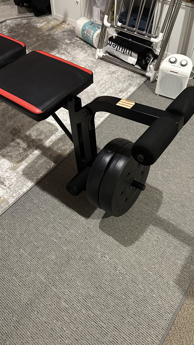 Bench with 100 lbs and dumbbells - photo 5