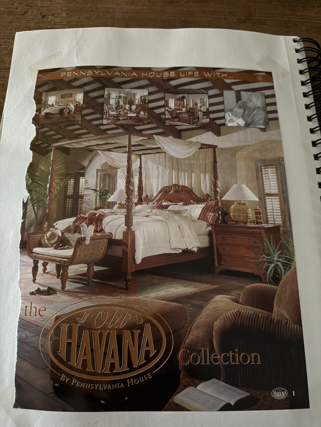King Size Poster Bed Frame and Nightstand