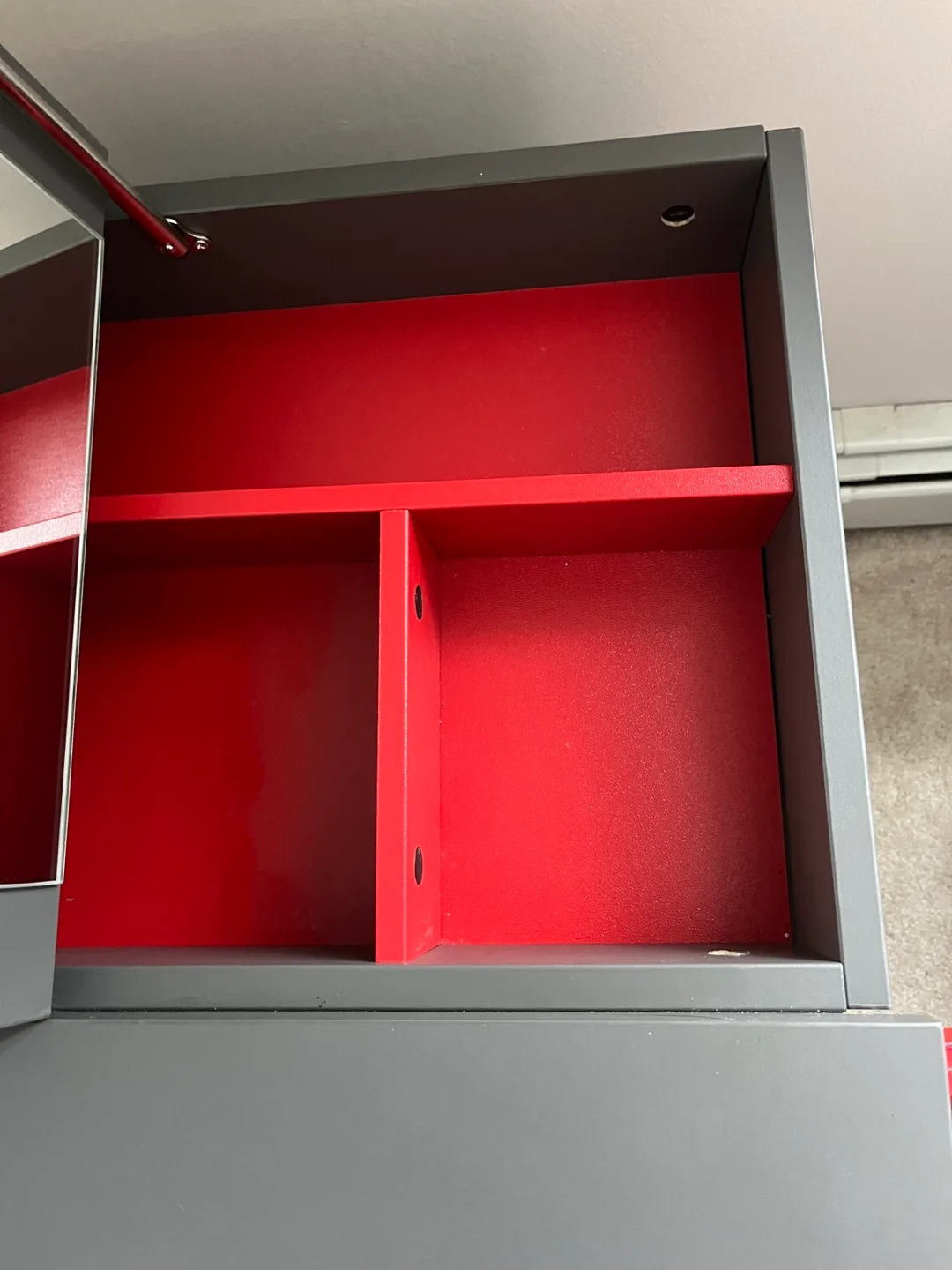 Ikea Grey and Red dressing table image indicator(4)