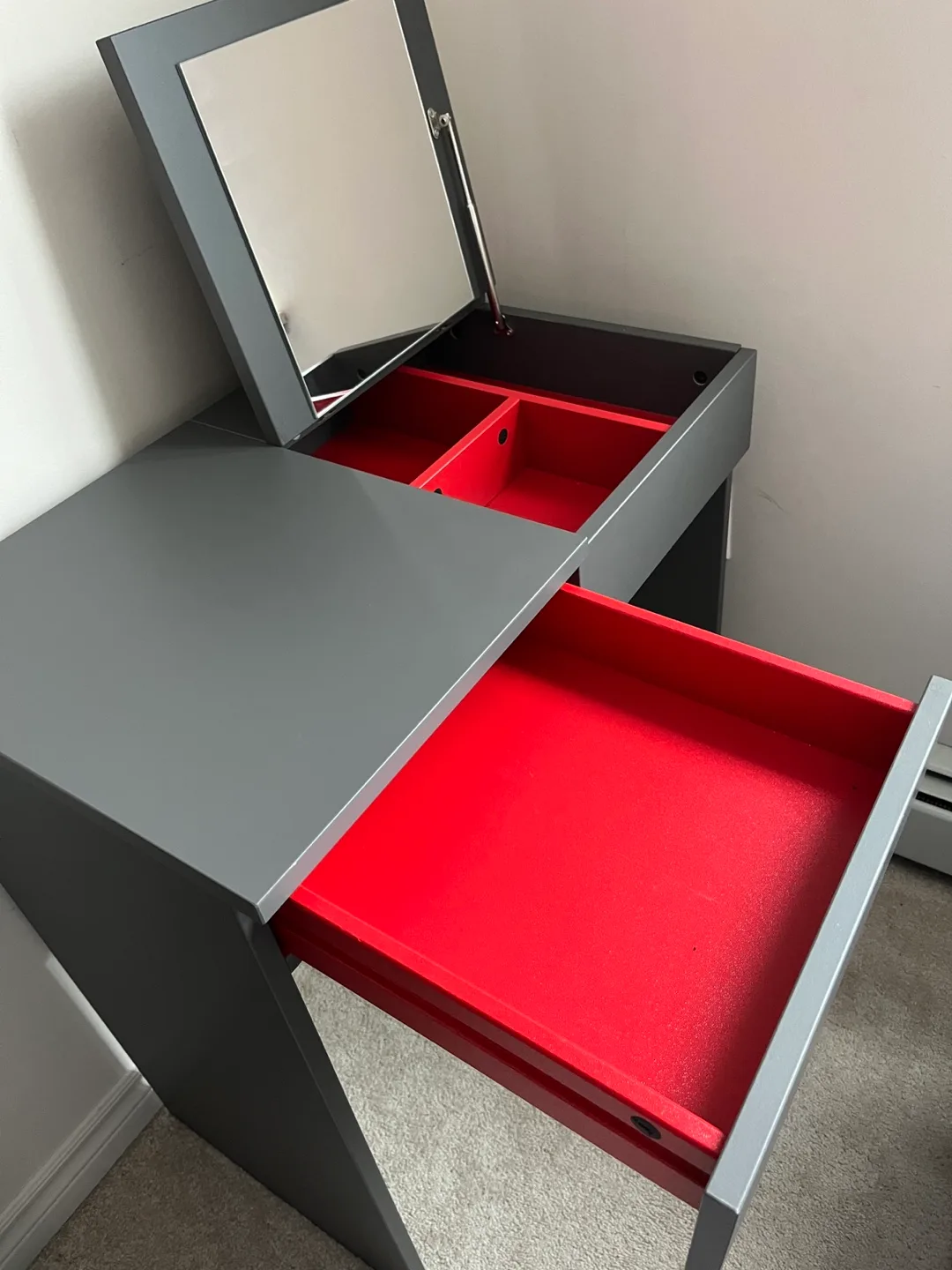 Ikea Grey and Red dressing table image indicator(5)