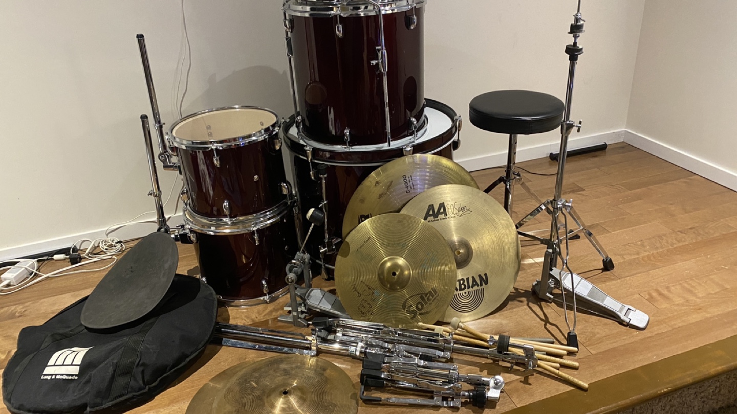 Basix Acoustic drum set - photo 3