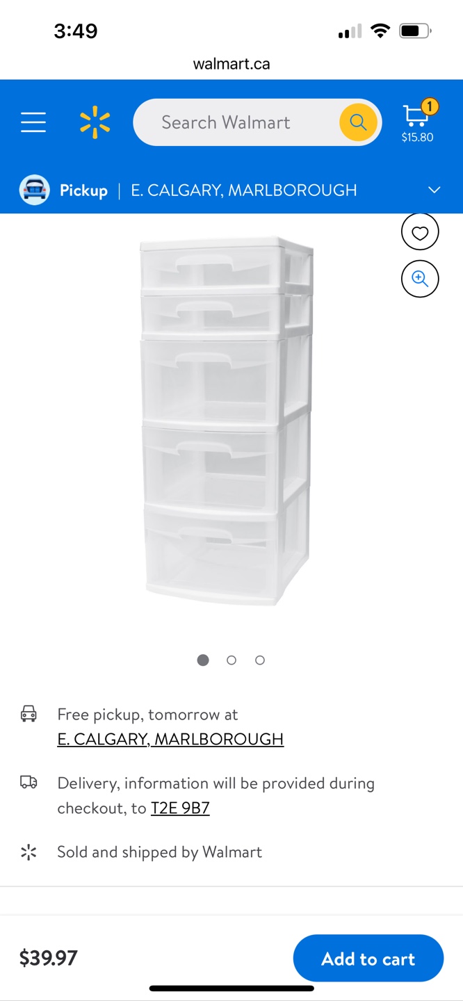 White 6-Drawer Plastic Storage Organizer