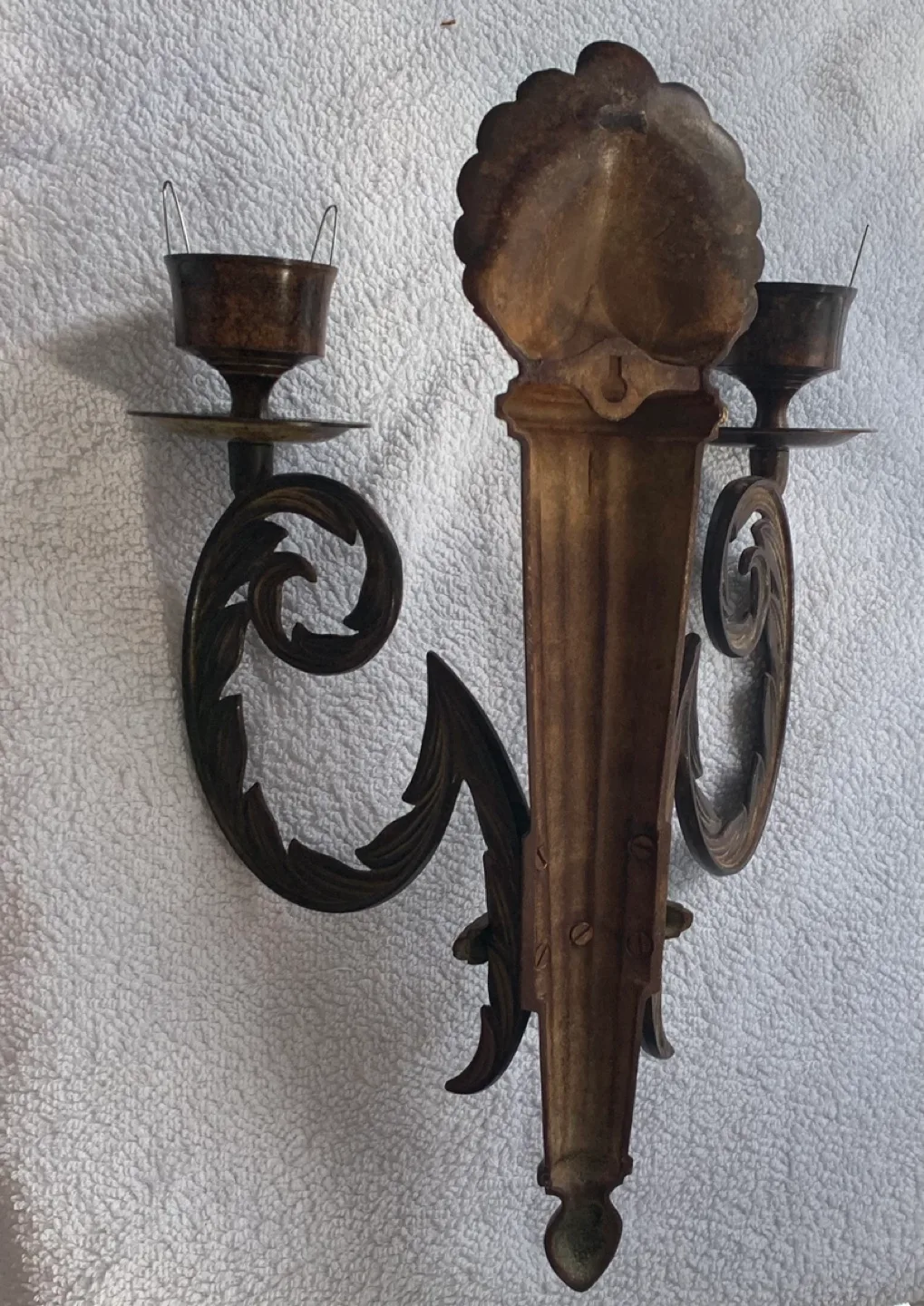 Antique Double Candle Wall Sconce image indicator(2)