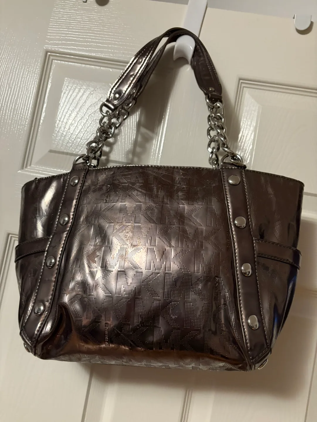 Michael Kors Gunmetal  Tote Bag image indicator(2)