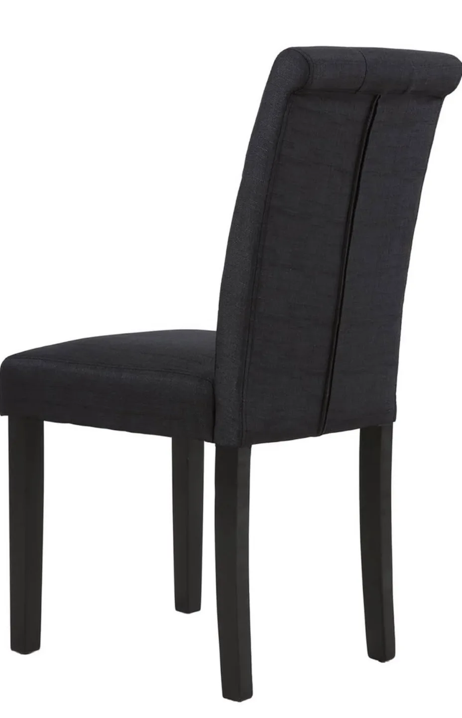 Set of 2 Black Button Tufted Dining Chairs image indicator(6)