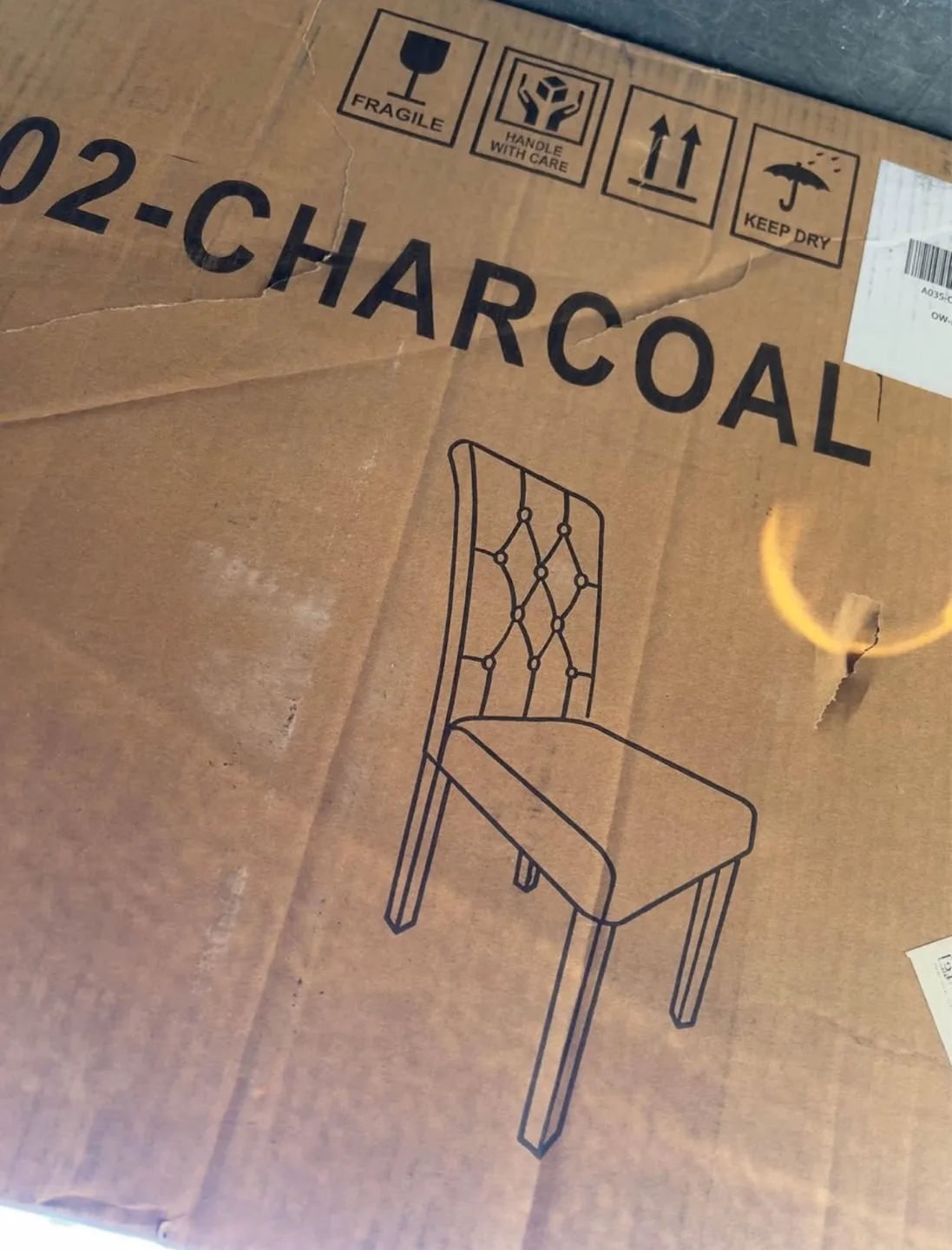 Set of 2 Black Button Tufted Dining Chairs image indicator(7)