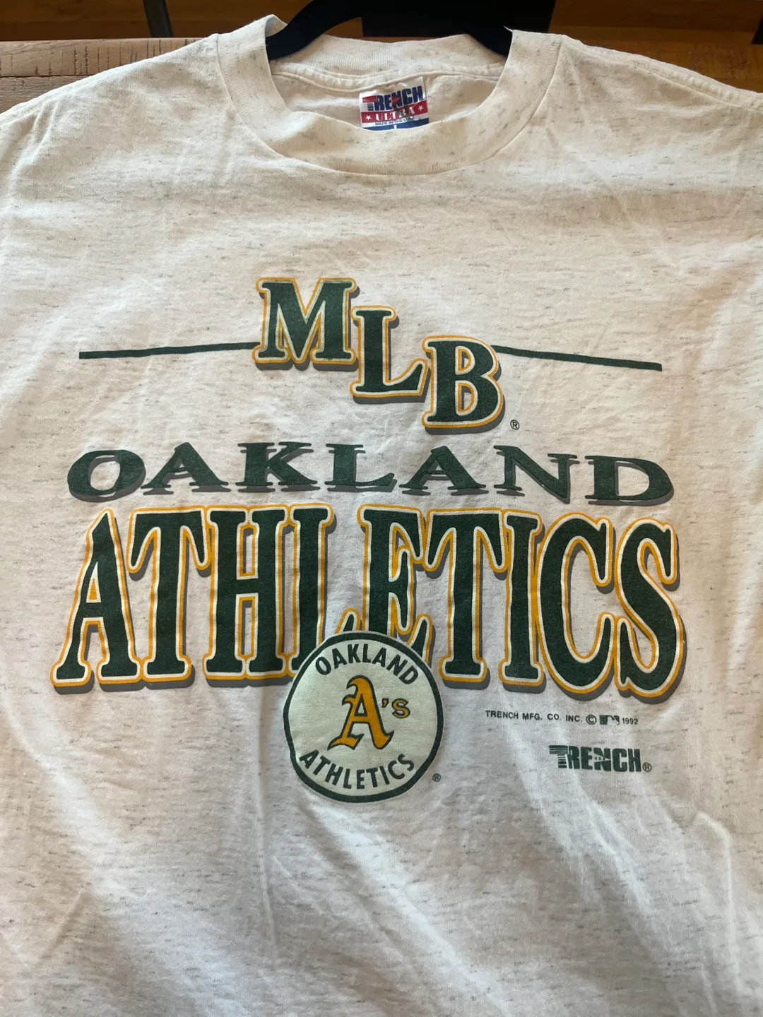 Vintage 1992 Oakland Athletics MLB T-Shirt image indicator(2)