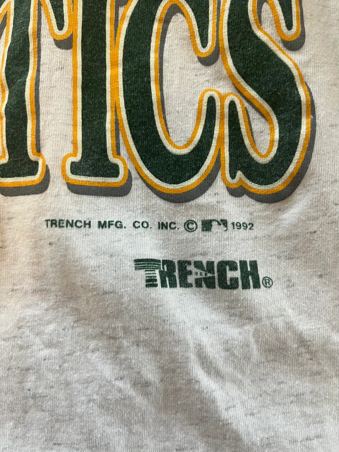 Vintage 1992 Oakland Athletics MLB T-Shirt image indicator(3)