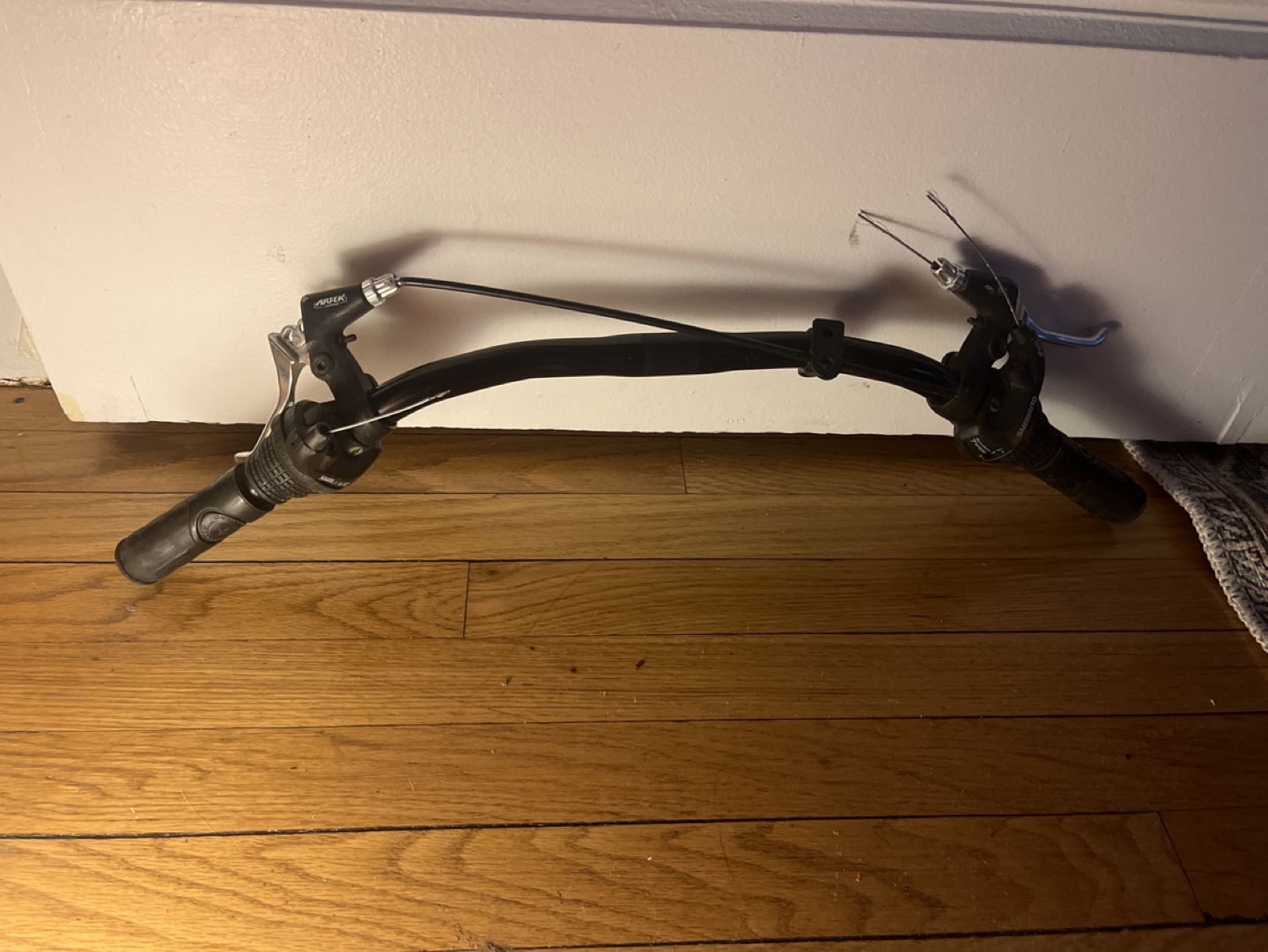 Used Bike Handlebars with Shimano Shifters - photo 2