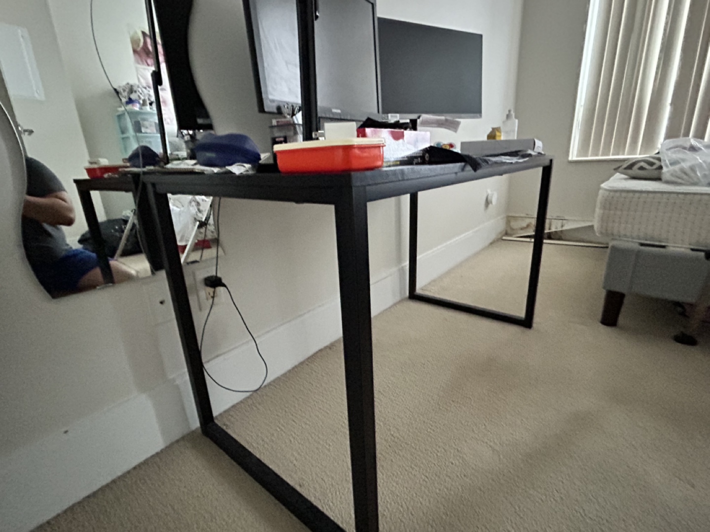 SHW 48-inch Home Office Computer Desk - Black - photo 3