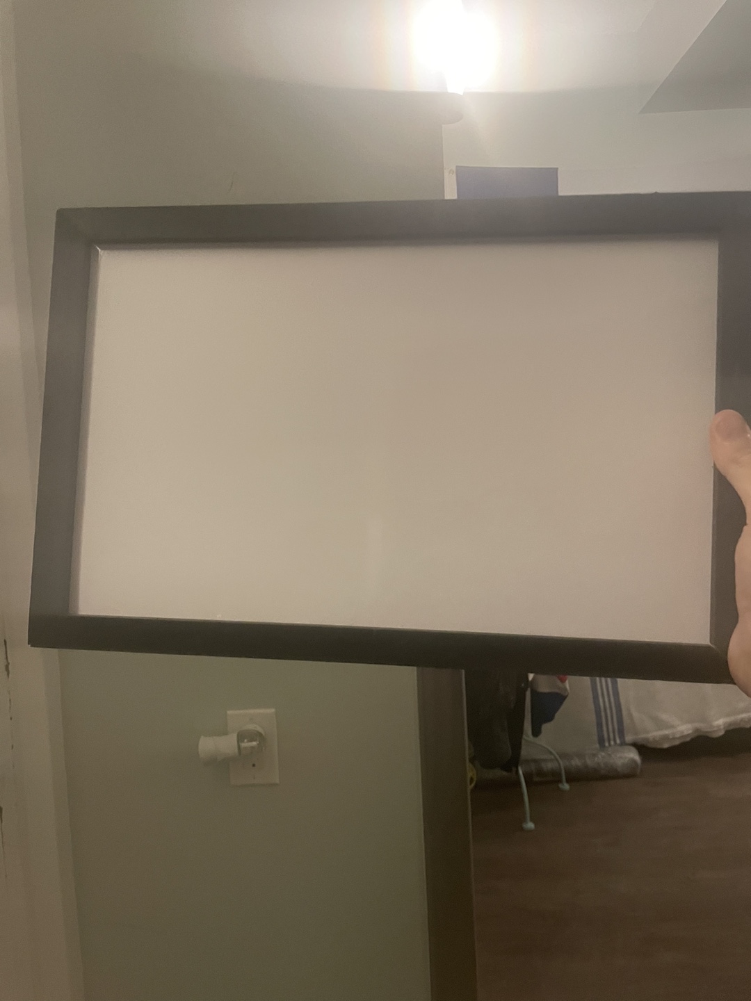 Black frame white board