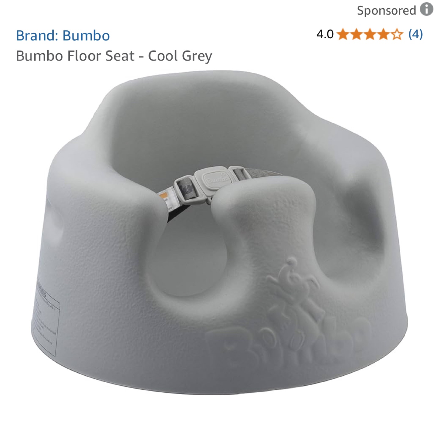 Bumbo Floor Seat - Cool Grey