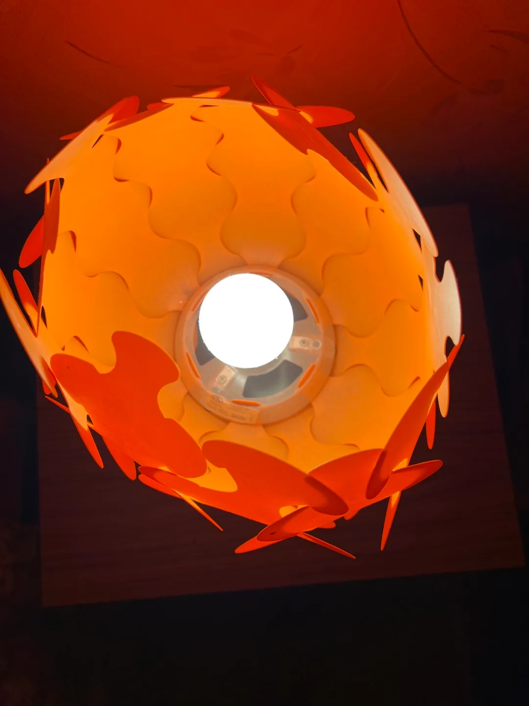 Orange Table Lamp with Unique Design image indicator(3)