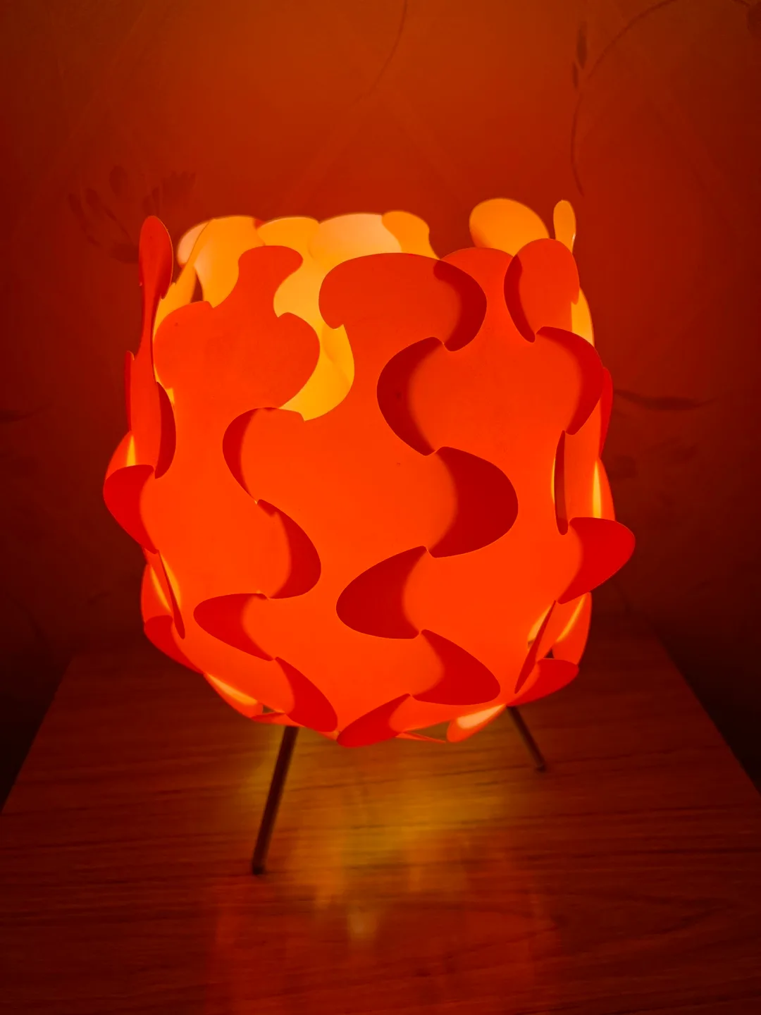 Orange Table Lamp with Unique Design image indicator(2)