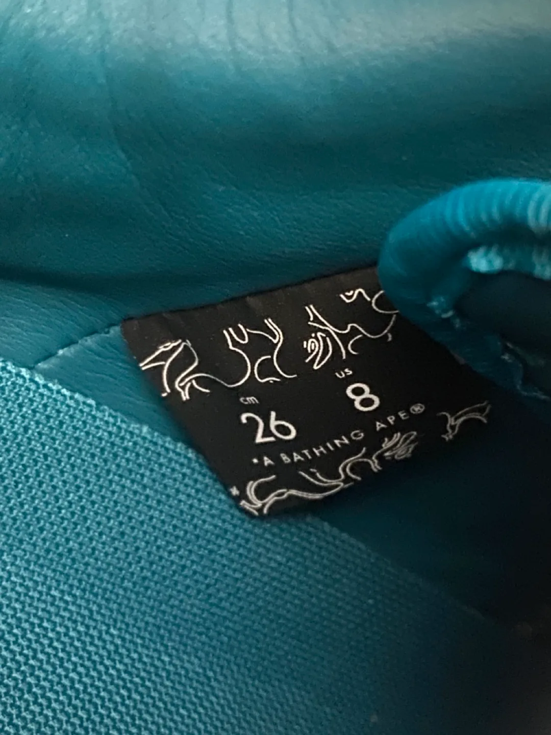 BAPE STA Teal Suede Sneakers image indicator(5)