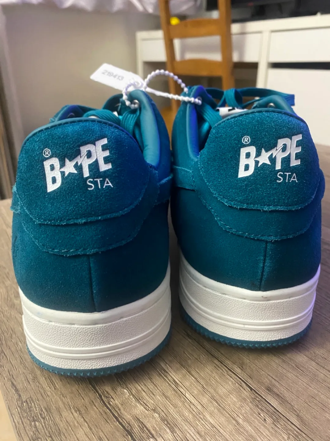 BAPE STA Teal Suede Sneakers image indicator(2)