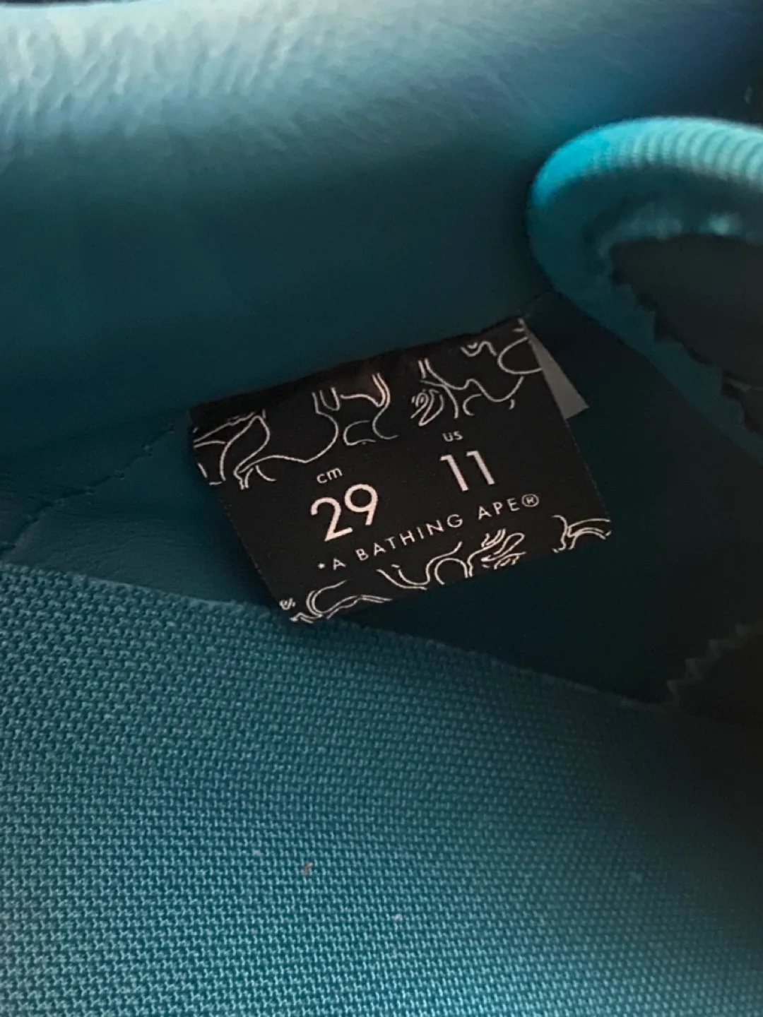 BAPE STA Teal Suede Sneakers image indicator(3)