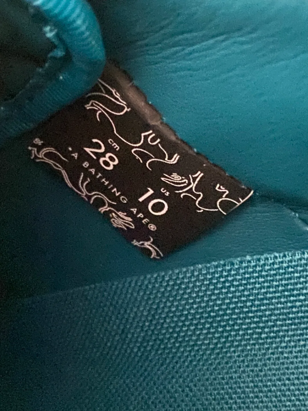 BAPE STA Teal Suede Sneakers image indicator(4)