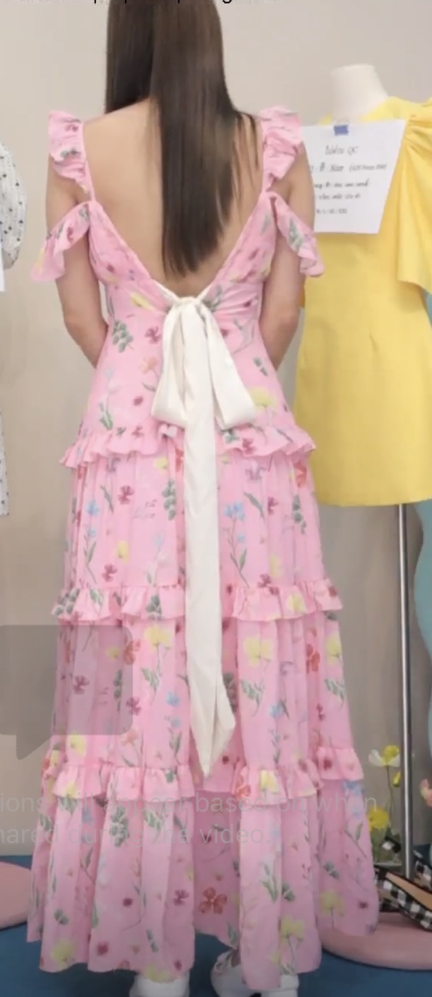 FLAT2112 Pink Floral Maxi Dress - photo 4