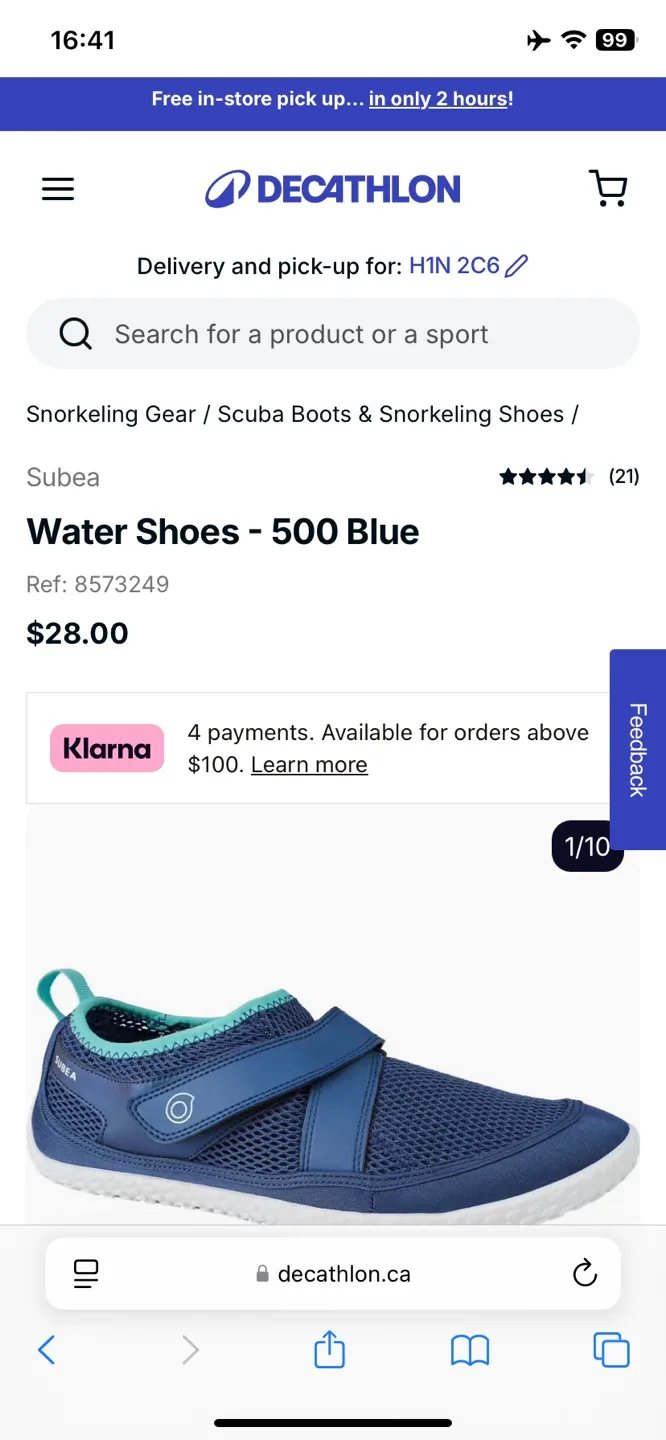 Decathlon Subea Water Shoes - Size 7 image indicator(3)