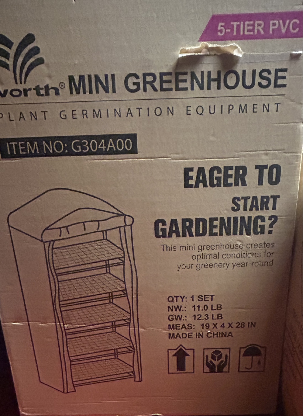 Worth Mini Greenhouse - 5 Tier Plant Germination Equipment