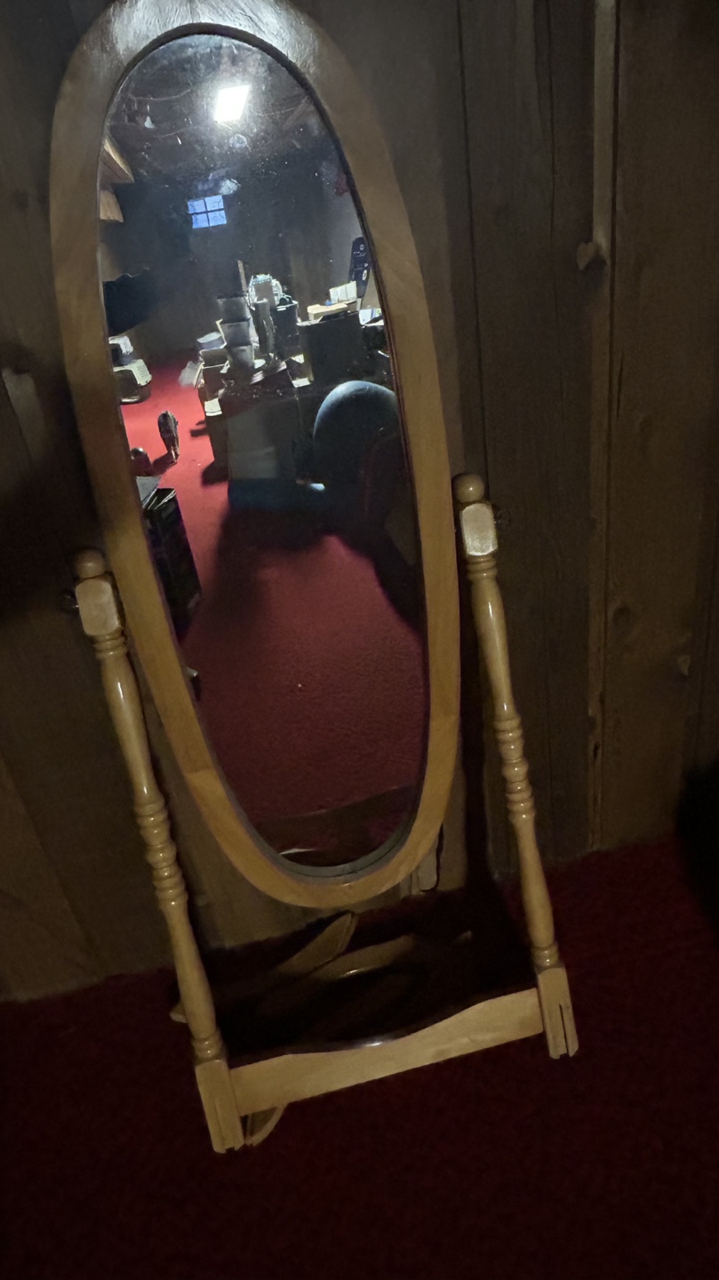 Downsizing  lovely full length oak framed