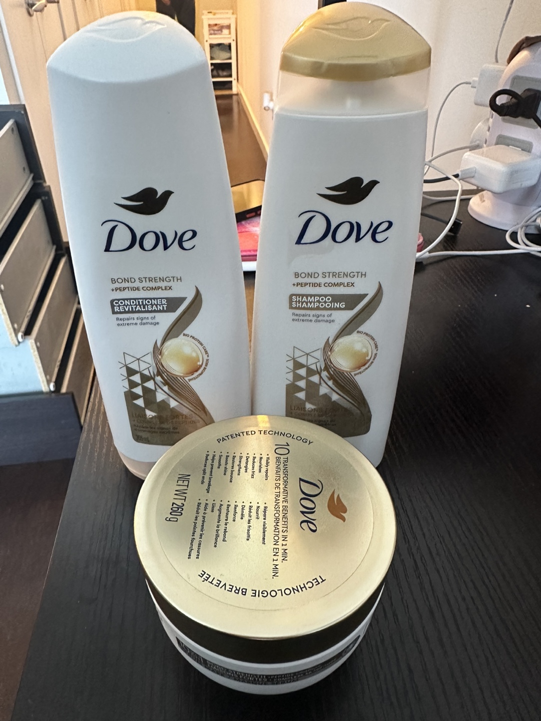 Dove Shampoo, Conditioner  & Hair mask Set