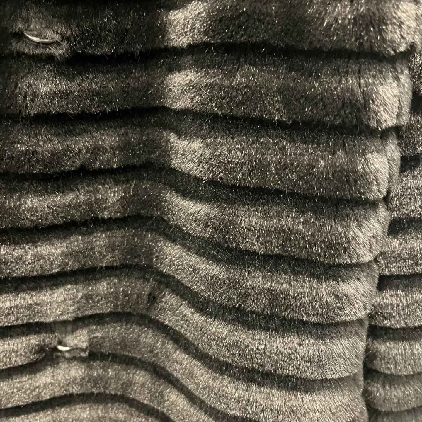 Black Faux Fur Jacket with Collar and Cuffs image indicator(6)