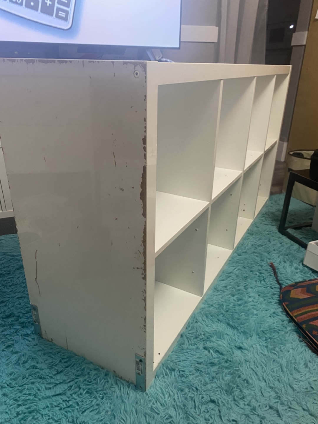 IKEA Kallax 8 Cube Shelving Unit - White - photo 2